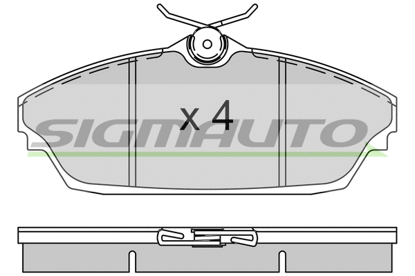 Brake Pad Set, disc brake (SPB505)