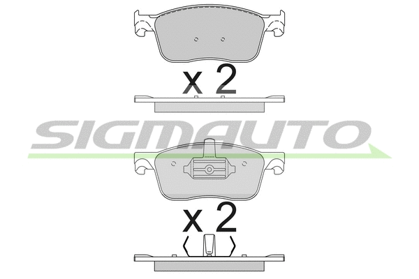 Brake Pad Set, disc brake (SPB789)