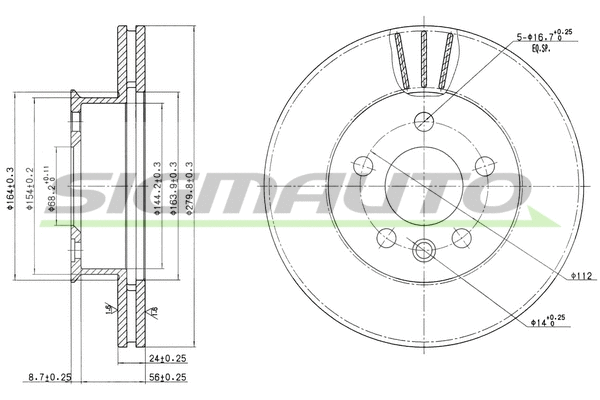 Brake Disc (DBA427V)