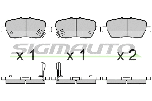 Brake Pad Set, disc brake (SPB682)