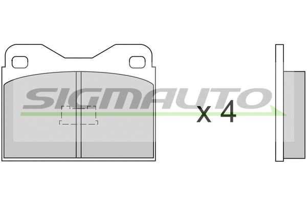 Brake Pad Set, disc brake (SPA219)