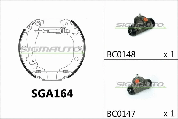 Brake Shoe Set (SGA164)