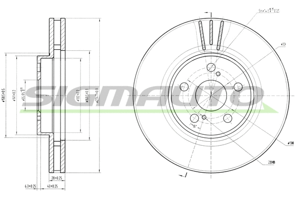Brake Disc (DBA957V)