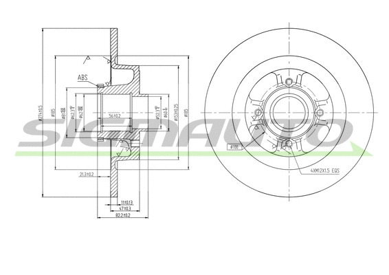 Brake Disc (DBB381S)