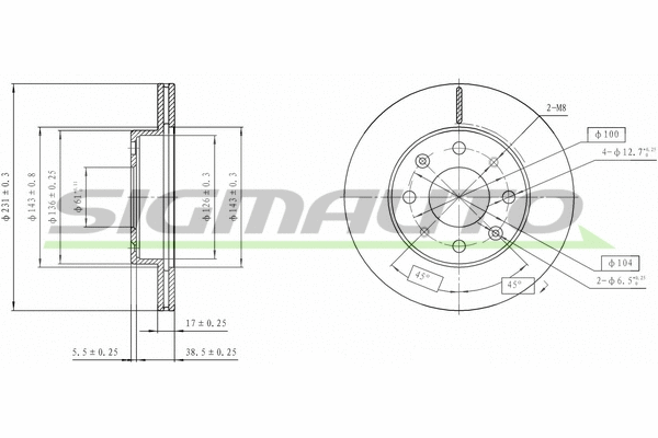 Brake Disc (DBA571V)