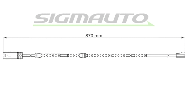 Warning Contact, brake pad wear (WI0694)