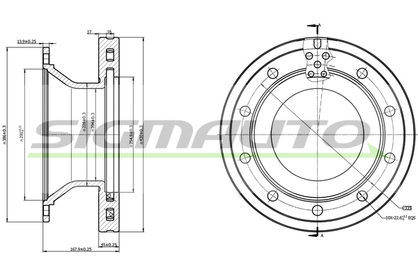 Brake Disc (DB0336V)