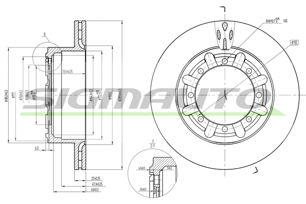 Brake Disc (DB0184V)