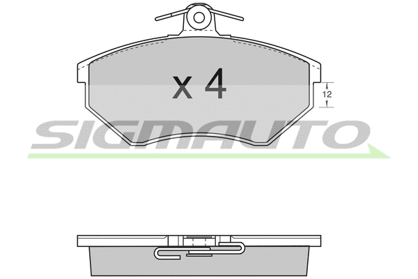 Brake Pad Set, disc brake (SPA532)