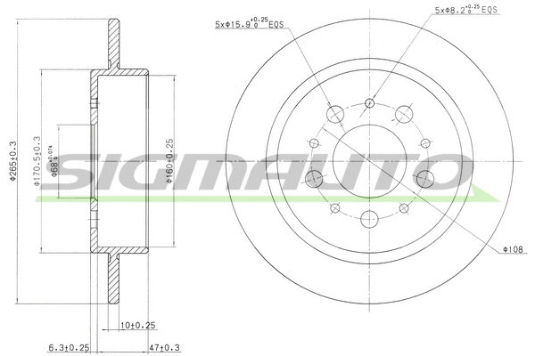 Brake Disc (DBA241S)