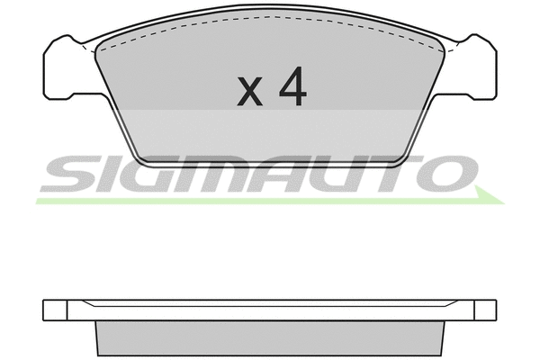 Brake Pad Set, disc brake (SPA668)
