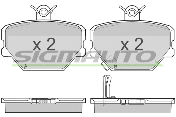 Brake Pad Set, disc brake (SPA881)