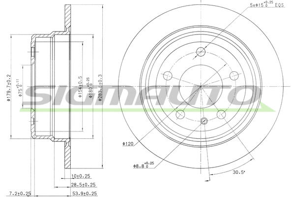 Brake Disc (DBA120S)