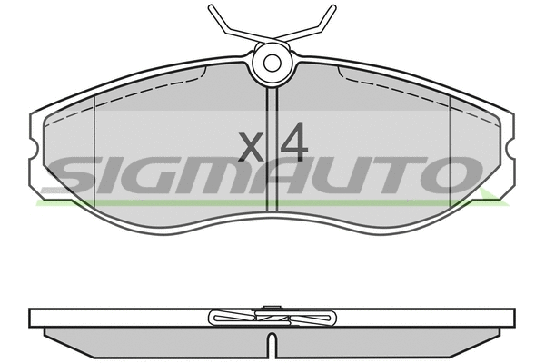 Brake Pad Set, disc brake (SPA624)