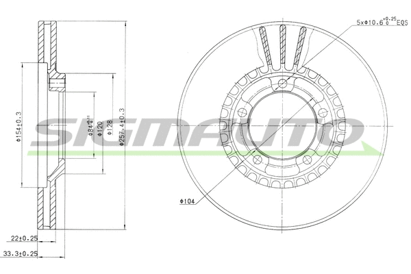 Brake Disc (DBA461V)