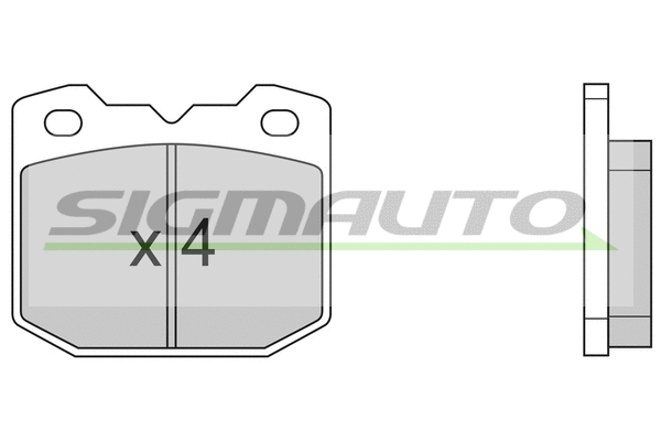 Brake Pad Set, disc brake (SPA318)