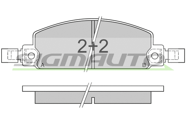 Brake Pad Set, disc brake (SPA413)