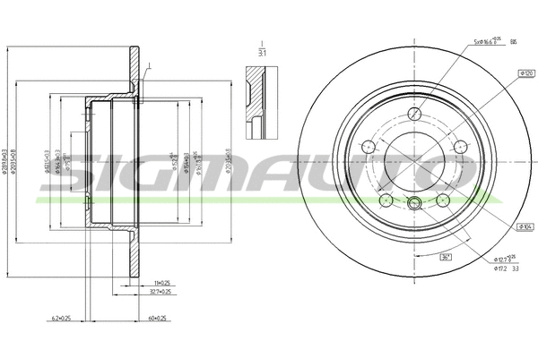 Brake Disc (DBC197S)