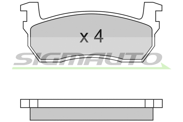 Brake Pad Set, disc brake (SPA259)