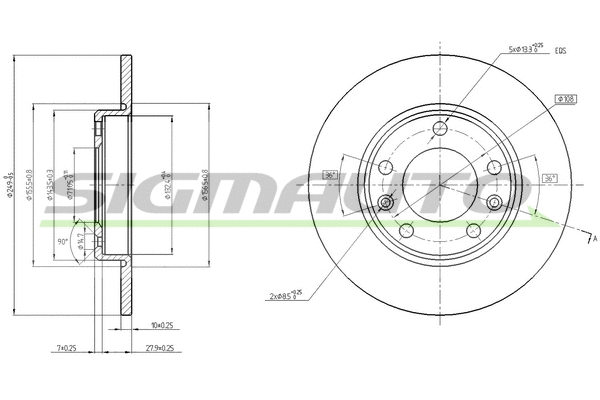 Brake Disc (DBC406S)