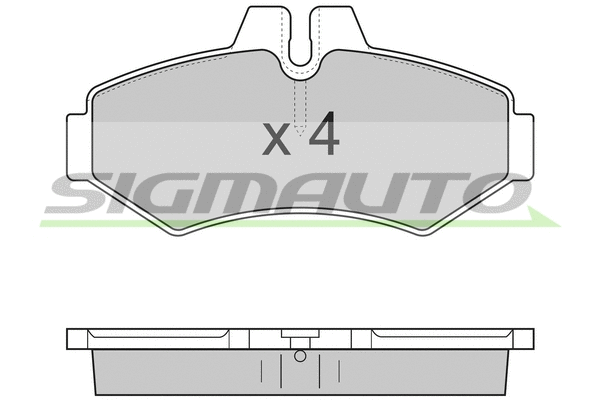 Brake Pad Set, disc brake (SPA845)