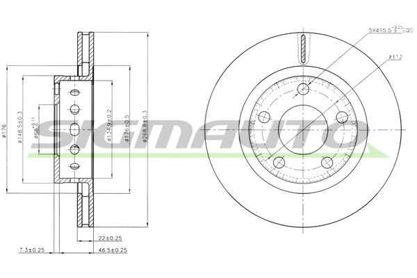 Brake Disc (DBC151V)