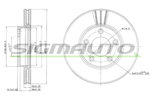 Brake Disc (DBB311V)