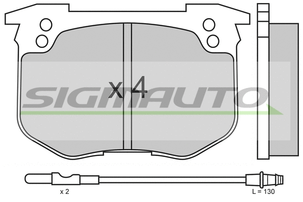 Brake Pad Set, disc brake (SPA159)