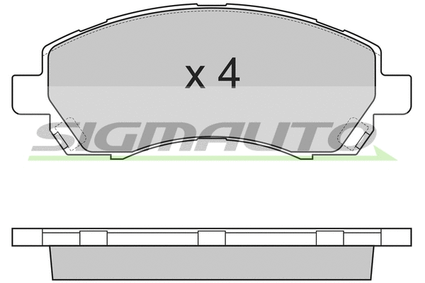 Brake Pad Set, disc brake (SPA820)