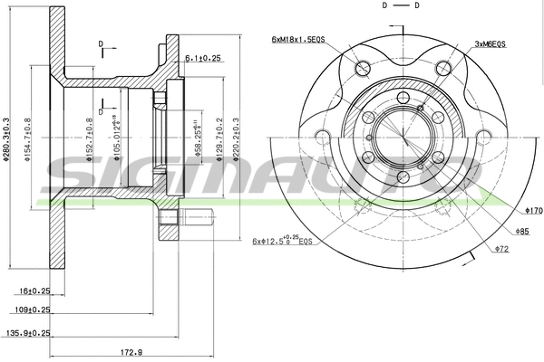 Brake Disc (DBA139S)