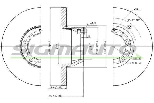 Brake Disc (DBA058S)