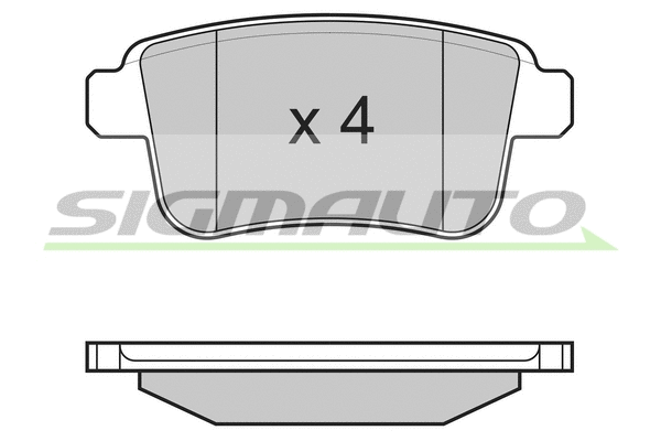 Brake Pad Set, disc brake (SPB368)