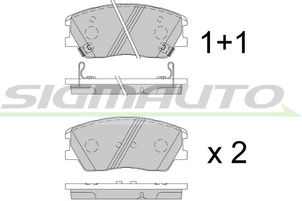 Brake Pad Set, disc brake (SPB905)