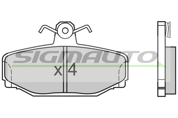 Brake Pad Set, disc brake (SPA542)