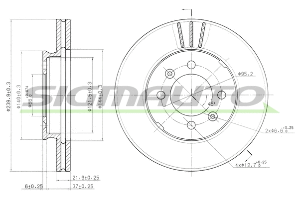 Brake Disc (DBA189V)