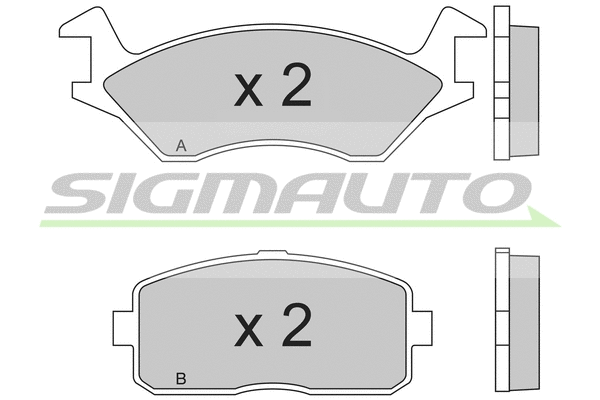 Brake Pad Set, disc brake (SPA189)