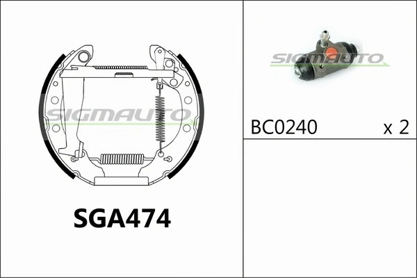Brake Shoe Set (SGA474)