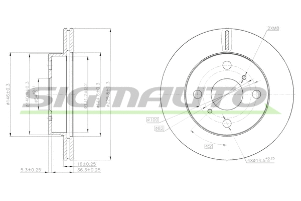 Brake Disc (DBA350V)
