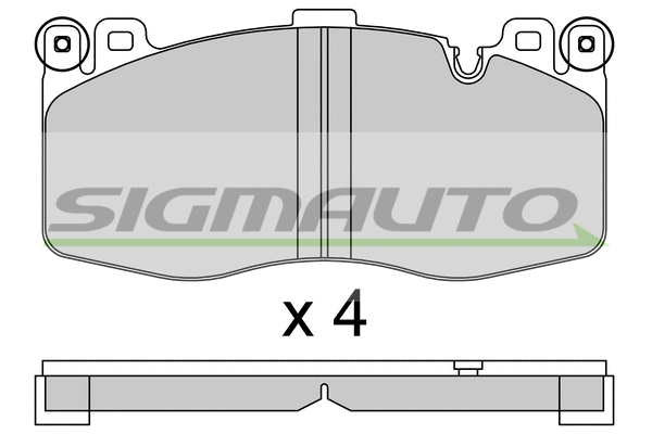 Brake Pad Set, disc brake (SPB801)