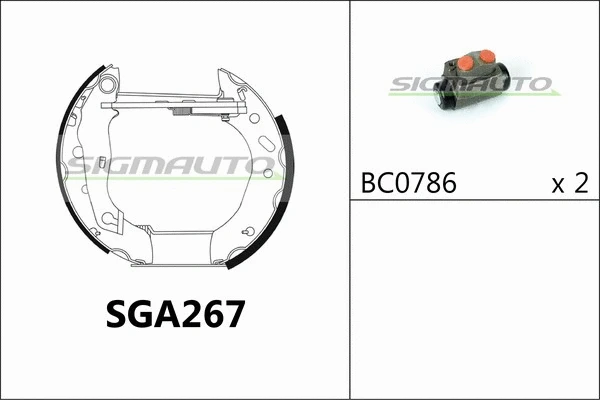 Brake Shoe Set (SGA267)
