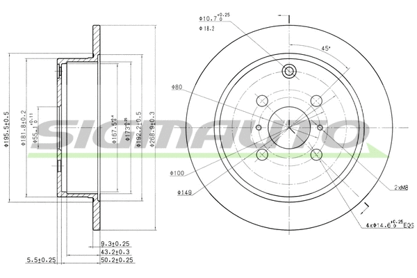 Brake Disc (DBB417S)