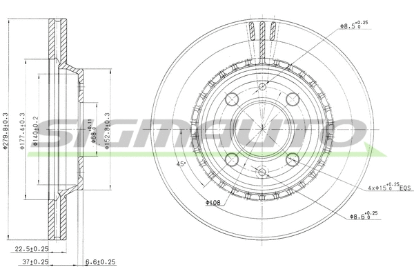 Brake Disc (DBA397V)