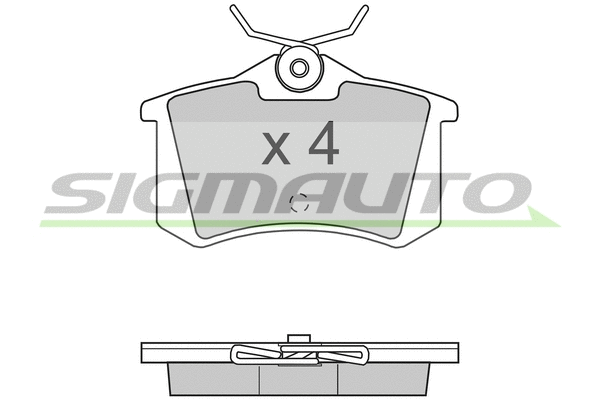 Brake Pad Set, disc brake (SPA701)