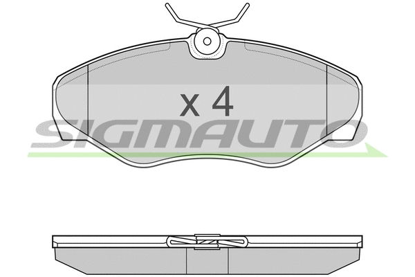Brake Pad Set, disc brake (SPB012)
