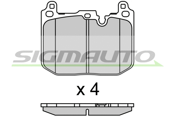 Brake Pad Set, disc brake (SPB717)
