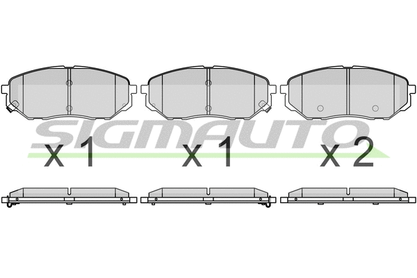 Brake Pad Set, disc brake (SPB702)