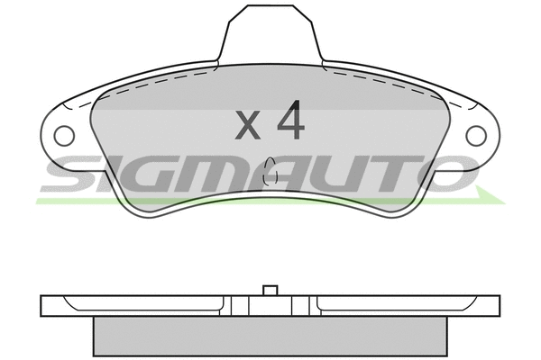 Brake Pad Set, disc brake (SPA593)