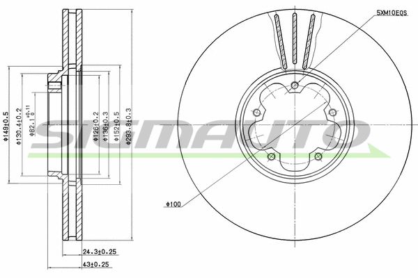 Brake Disc (DBB112V)