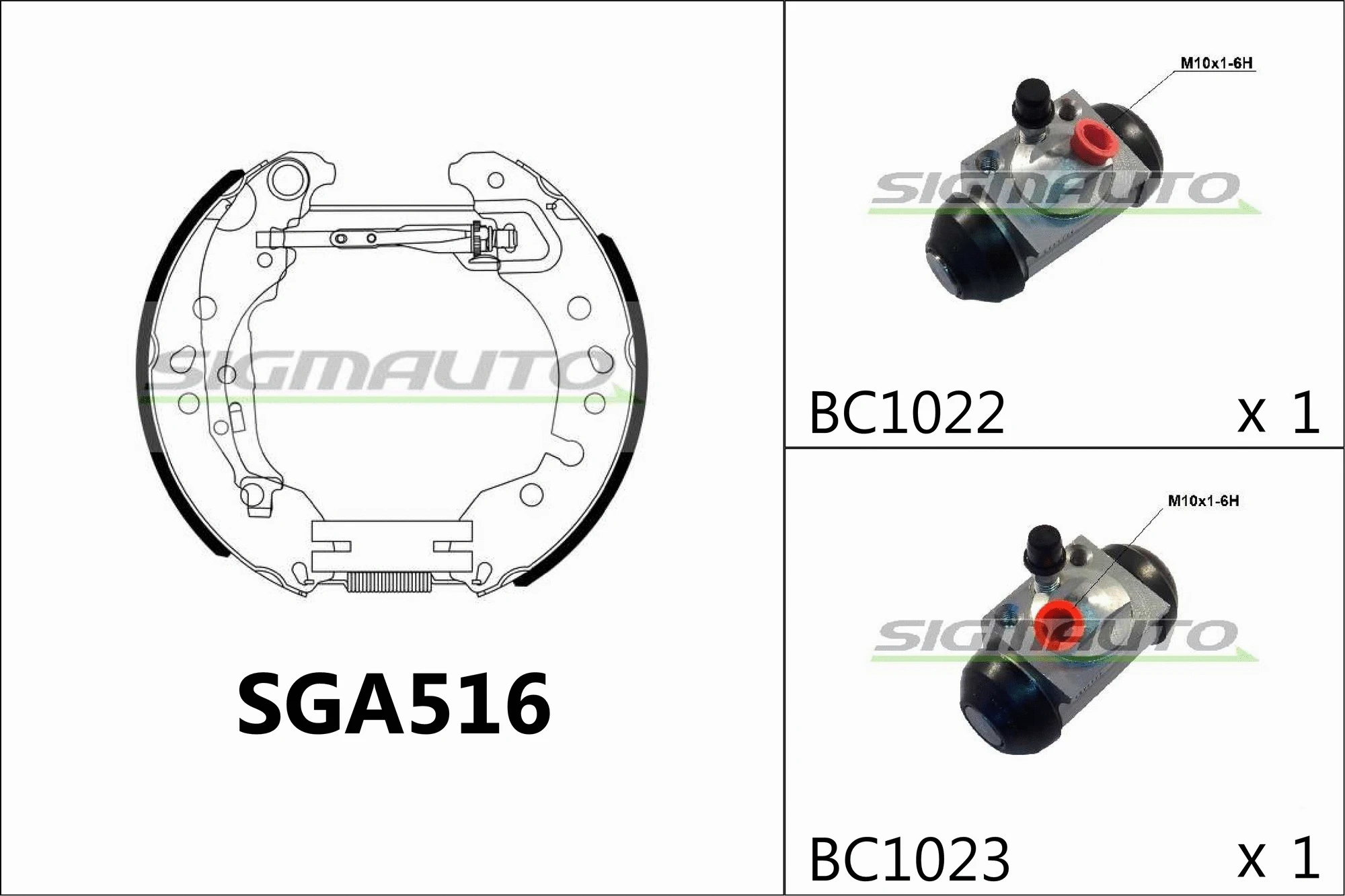 Brake Shoe Set (SGA516)