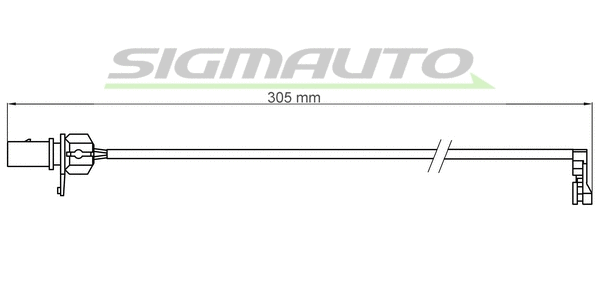 Warning Contact, brake pad wear (WI0914)
